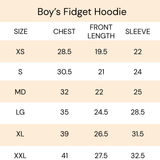 Boy's Teal Rain Fidget Hoodie