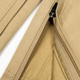 The close up of the zippers
