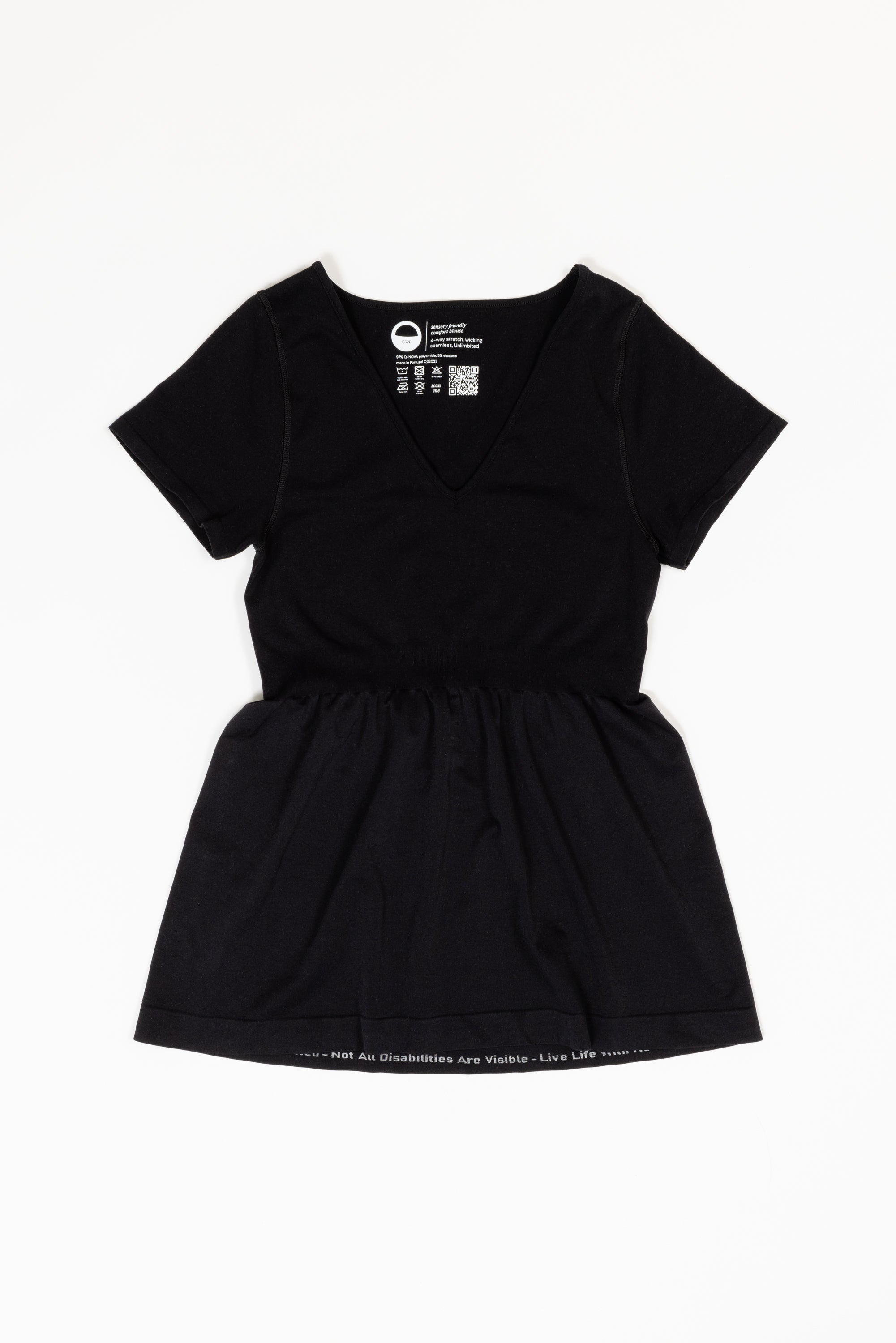 The No Limbits Adaptive Women's Black Sensory Blouse