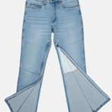 The No Limbits Adaptive Men's Light Wash Unlimbited Pants, which zips from the ankles.