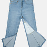The No Limbits Adaptive Women's Light Wash Unlimbited Pants, which zips from the ankles.