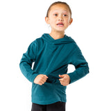 Boy's Teal Rain Fidget Hoodie