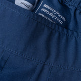 Close-up image of sensory friendly waistband. Both interior and exterior seams are flat. 