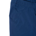Close-up photo of pocket showing its placement and flat seams. 