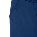 Close-up photo of pocket showing its placement and flat seams. 