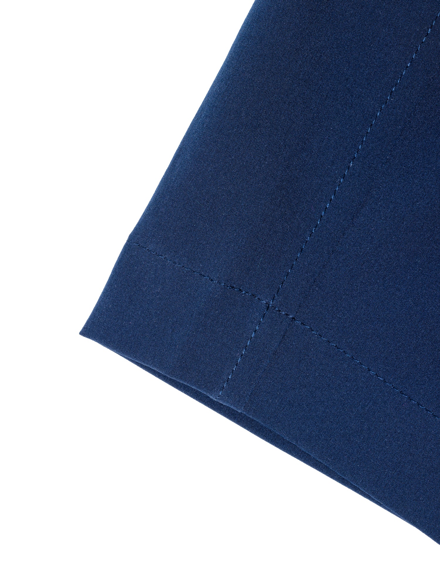 Close-up image of flat seams and hem on pants