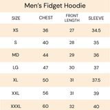 Men's Teal Rain Fidget Hoodie