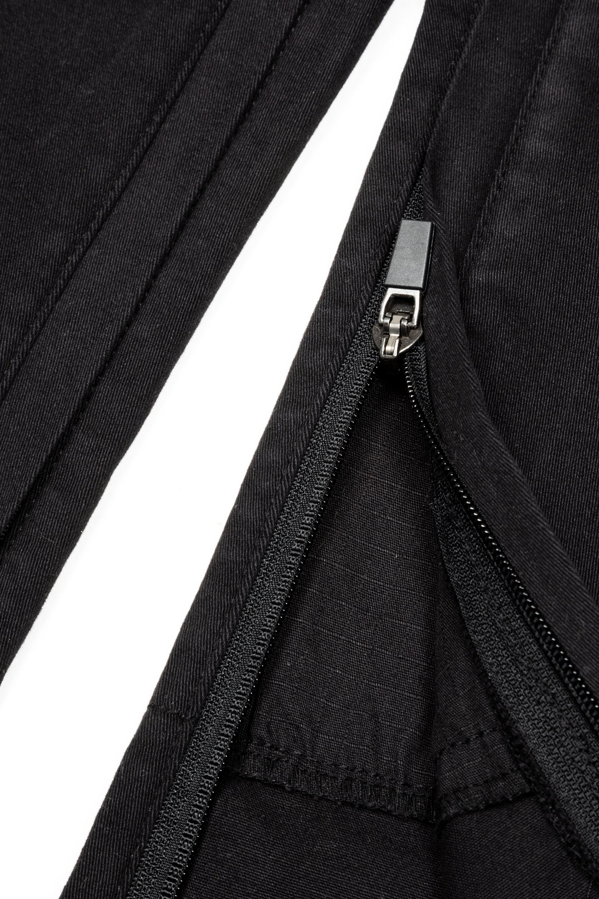 A close-up of the zipper.