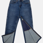 The No Limbits Adaptive Women's Dark Wash Unlimbited Pants, which zips from the ankles.